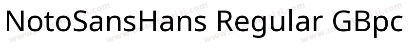 NotoSansHans Regular GBpc EUC字体转换